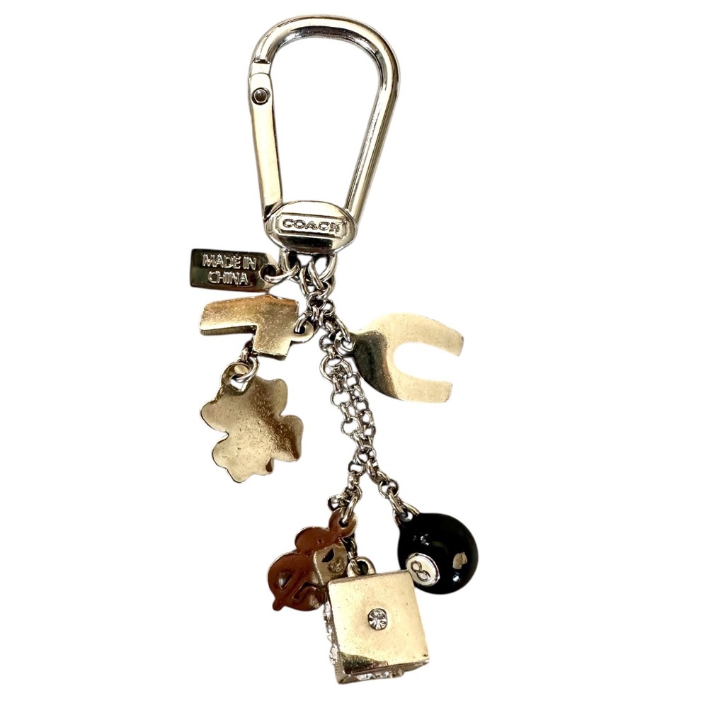 Coach “Lucky Charm” Pave Crystals Keychain/Key Fob - RARE -FIRM PRICE - Picture 4 of 5